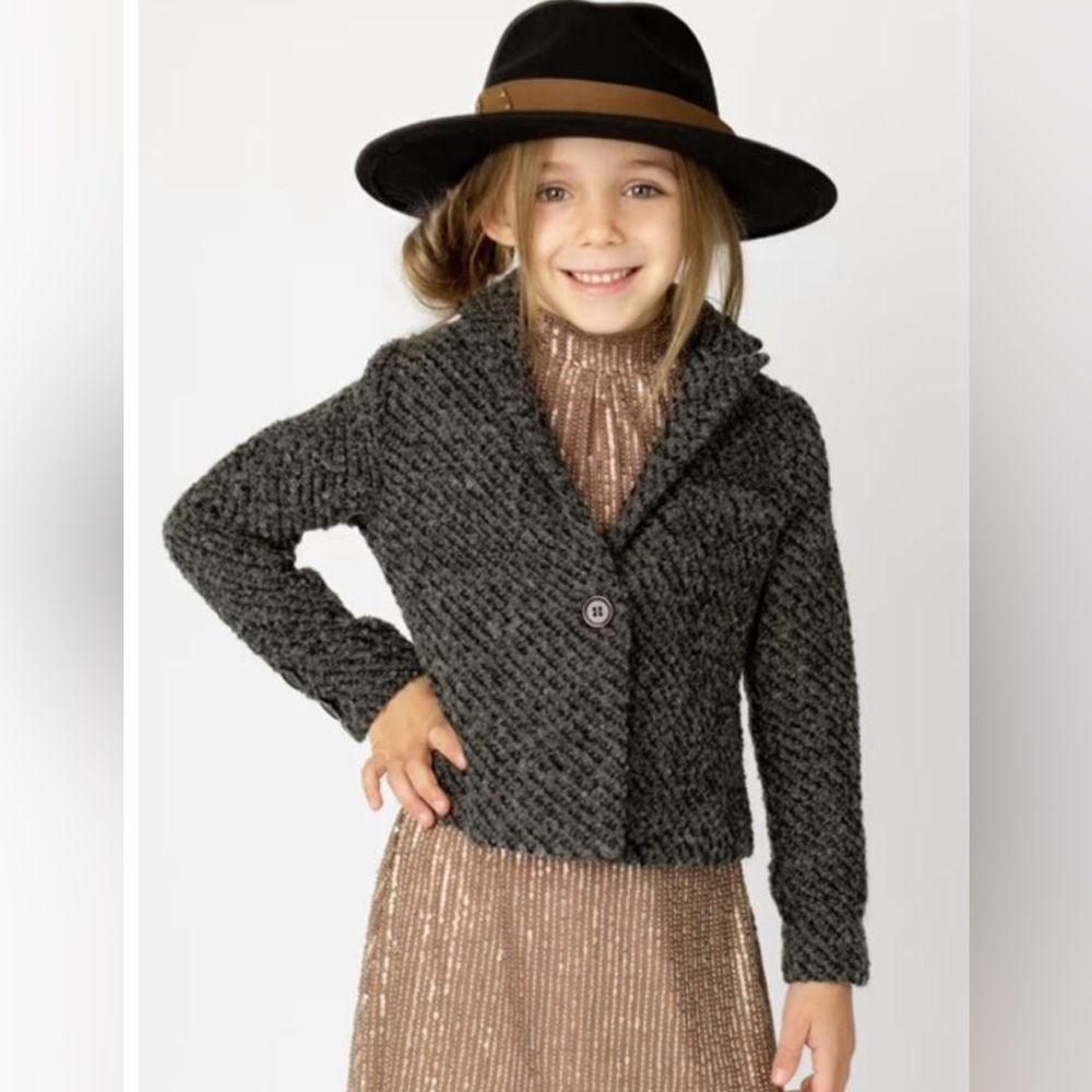 Joyfolie Mia Joy Lillie Charcoal Kids Blazer